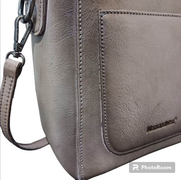 Montana West Hand Paint Hobo Satchel Crossbody Leather - Picture 7 of 13